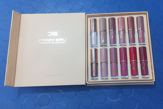 Crazy Girl 12 color Lipgloss set