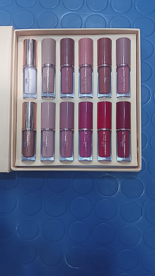 Crazy Girl 12 color Lipgloss set